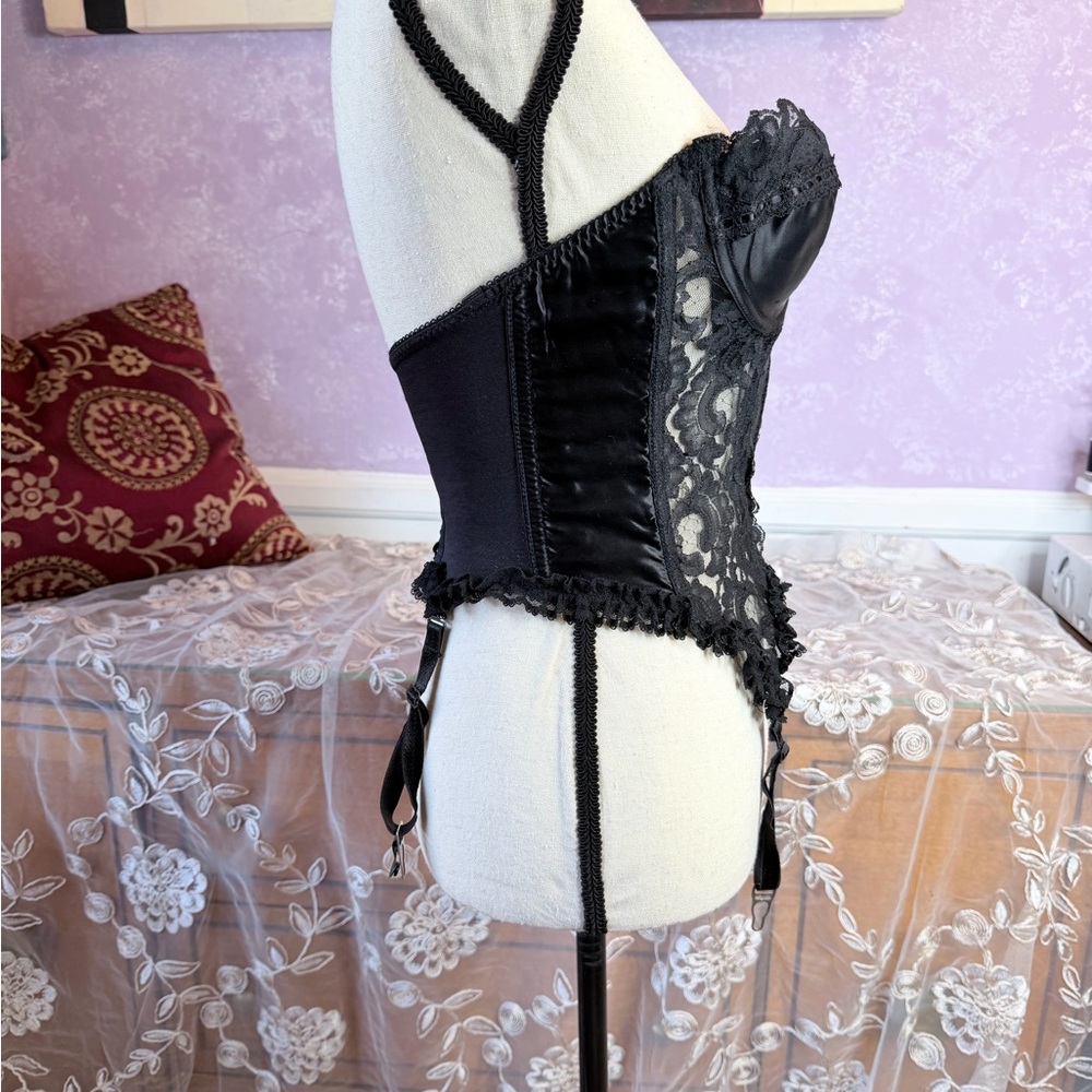 Frederick's of Hollywood 34C Black Lace Bustier - Picture 7 of 12